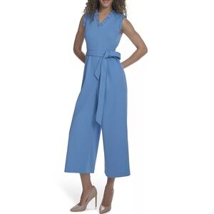 NWOT Andrew Marc Tie-Waist Jumpsuit Sz 10